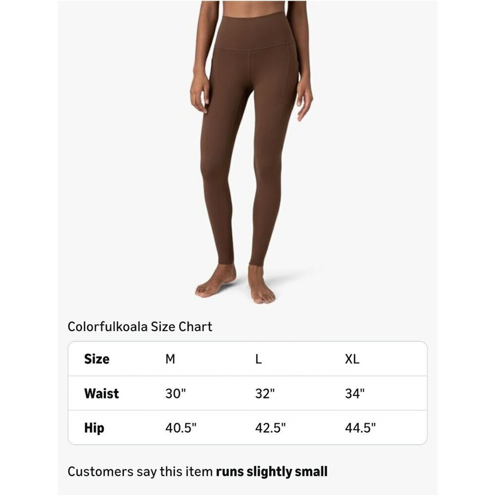 Colorfulkoala Women's Dreamlux High Waisted Leggings 25" / 28" Inseam Yoga Pants - Picture 2 of 4
